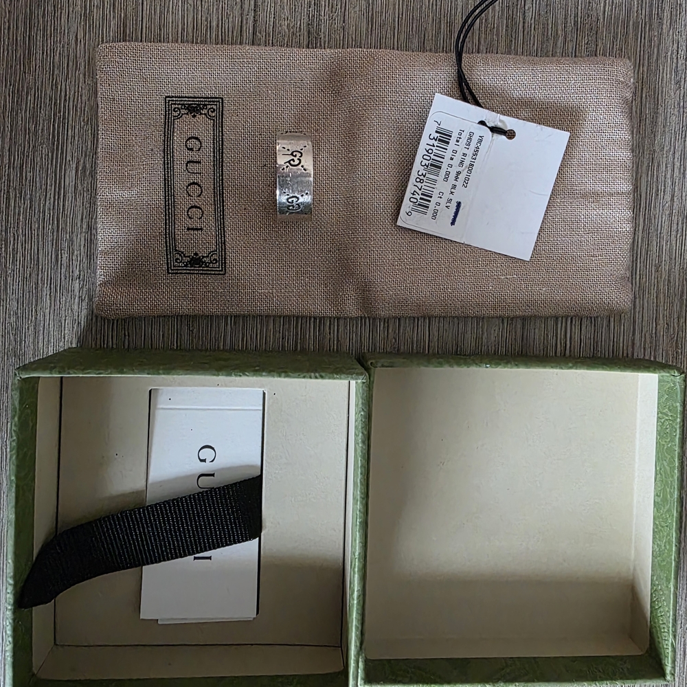 Authentic Gucci Ghost Silver Ring with Box - image 2